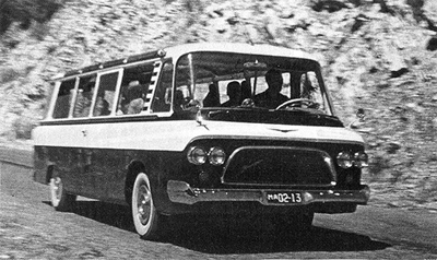 В одном из испытательных пробегов, 1962 год.