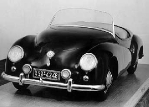 Первые неудавшиеся стилистические работы Karmann для VW, 1952 год.
